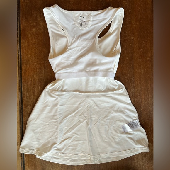 NWOT TA Tracy Anderson GILI Peplum Racer Back Knit Tank White - Picture 7 of 9